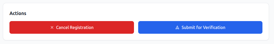 Request Verification Button